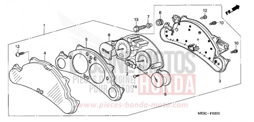METER (CBF600S/SA) CBF600SA4 de 2004